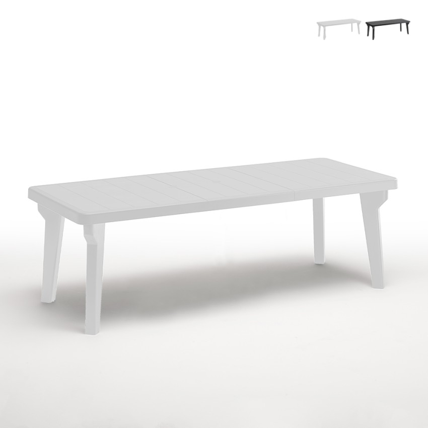 Uitschuifbare buitentafel 160-220x90 cm van polypropyleen Bergen Verkoop Uitschuifbare buitentafel 160-220x90 cm van polypropyleen Bergen Verkoop