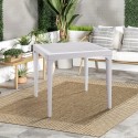 Vierkante polypropyleen tafel voor buiten 80x80 cm Malmo Catalogus