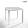 Vierkante polypropyleen tafel voor buiten 80x80 cm Malmo Aanbod