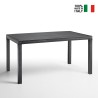 Table de jardin extérieure 150x90cm en rotin polypropylène Houston Prix
