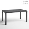 Table de jardin extérieure 150x90cm en rotin polypropylène Houston Offre