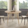 Table ronde de cuisine et salle à manger 80 cm en bois design Frajus Vente