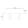 Scandinavisch design eettafel 120x80 cm met wit of houten blad Valk Aankoop