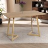 Table de cuisine et salon 120x80cm plateau bois blanc scandinave Valk Remises