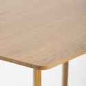 Table de cuisine et salon 120x80cm plateau bois blanc scandinave Valk Prix