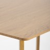 Table de cuisine et salon 120x80cm plateau bois blanc scandinave Valk Prix