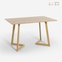 Table de cuisine et salon 120x80cm plateau bois blanc scandinave Valk Vente