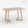 Table de cuisine et salon 120x80cm plateau bois blanc scandinave Valk Vente
