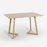 Table de cuisine et salon 120x80cm plateau bois blanc scandinave Valk Catalogue