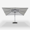 Verstelbare, draaibare zweefparasol van 3x4 m Jungle Dark Catalogus