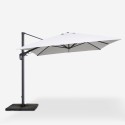Verstelbare, draaibare zweefparasol van 3x4 m Jungle Dark Verkoop