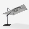 Verstelbare, draaibare zweefparasol van 3x4 m Jungle Dark Model