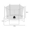 Tuintrampoline voor kinderen 185 cm Dyngo M Afmetingen