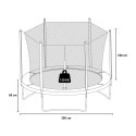 Trampoline voor in de tuin voor kinderen 305 cm Dyngo XL Afmetingen