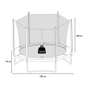 Trampoline 430 cm voor in de tuin Dyngo XXL Afmetingen