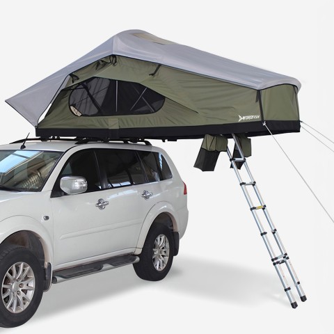 Tente de toit pour voiture camping 140x240cm 2-3 places Alaska M Promotion
