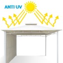 Tuinpaviljoen Antigua van 3,3x3,3 meter met extra uv-bescherming 