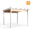 Aluminium pergola tuinpaviljoen voor buiten 3x3 m Firenze UV Moon Karakteristieken