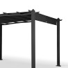 Rechthoekig aluminium tuinpaviljoen voor buiten 3x4 m Barbados  