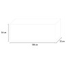 Kunstmatige buxushaag voor lage tuinschutting 158x33x56 cm Robuk Korting
