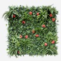Kunstmatige altijdgroene haag 100x100 cm met 3D effect planten Lemox Aanbieding