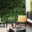 Kunstmatige altijdgroene haag 100x100 cm met 3D effect planten Lemox Verkoop