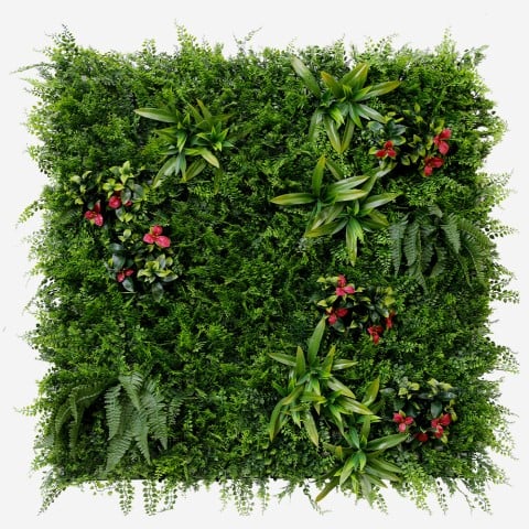 Haie artificielle 100x100cm plante 3D réaliste Cerrum Promotion