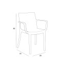 Tuinset met verstelbare tafel 160-220 cm en 6 stoelen zwart Liri Dark 