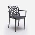 Tuinset met verstelbare tafel 160-220 cm en 6 stoelen zwart Liri Dark 
