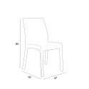 Tuinset met verstelbare tafel 160-220 cm en 6 stoelen zwart Liri Dark 