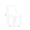 Tuinset met verstelbare tafel 160-220 cm en 6 stoelen zwart Liri Dark 