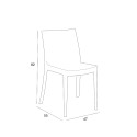 Set voor tuin vierkante tafel 80x80cm rattan 4 stoelen zwart Nisida Dark 