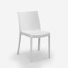 Tuinset tafel 80x80cm 4 stoelen buiten wit Provence Light 