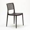 Chaise de cuisine salle à manger bar et jardin en polypropylène empilable et légère Cross Choix
