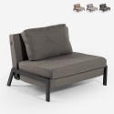 Fauteuil-lit en tissu pliable salon bureau Selene Promotion