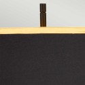 Lampe de bureau élégante en marbre blanc avec abat-jour noir Atlas Catalogue