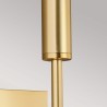 Moderne klassieke wandlamp met witte stoffen lampenkap "Brianna1" Keuze