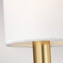 Moderne klassieke wandlamp met witte stoffen lampenkap "Brianna1" Model
