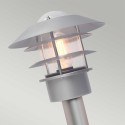 Lampadaire de jardin extérieur moderne lanterne acier IP44 Helsingor Réductions
