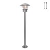 Lampadaire de jardin extérieur moderne lanterne acier IP44 Helsingor Promotion