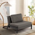 Fauteuil-lit en tissu pliable salon bureau Selene Vente