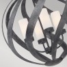 Lustre design moderne chandelier suspension 4 lumières Blacksmith Offre