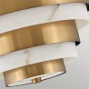 Lustre moderne plafonnier design blanc doré Echelon Vente