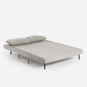 Set stoffen 2-zits slaapbank en opklapbare fauteuil in Scandinavische stijl Sienna 