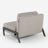 Set fauteuil pliant canapé-lit 2 places en tissu velours Elysee 