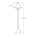 Lampe de sol style classique Tiffany avec abat-jour coloré Inglenook Remises