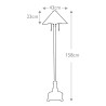 Lampe de sol style classique Tiffany avec abat-jour coloré Inglenook Remises