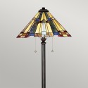 Lampe de sol style classique Tiffany avec abat-jour coloré Inglenook Vente
