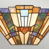 Tiffany-stijl wandlamp van glas met 2 lampen Inglenook Verkoop