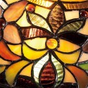 Plafonnier Tiffany lustre abat-jour en verre coloré Kami Vente